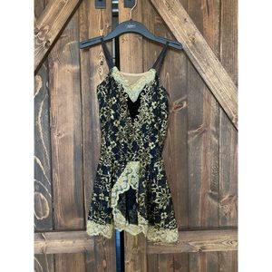Black and gold ballet costume | tutu | small adult